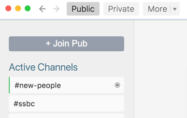 Join Pub button